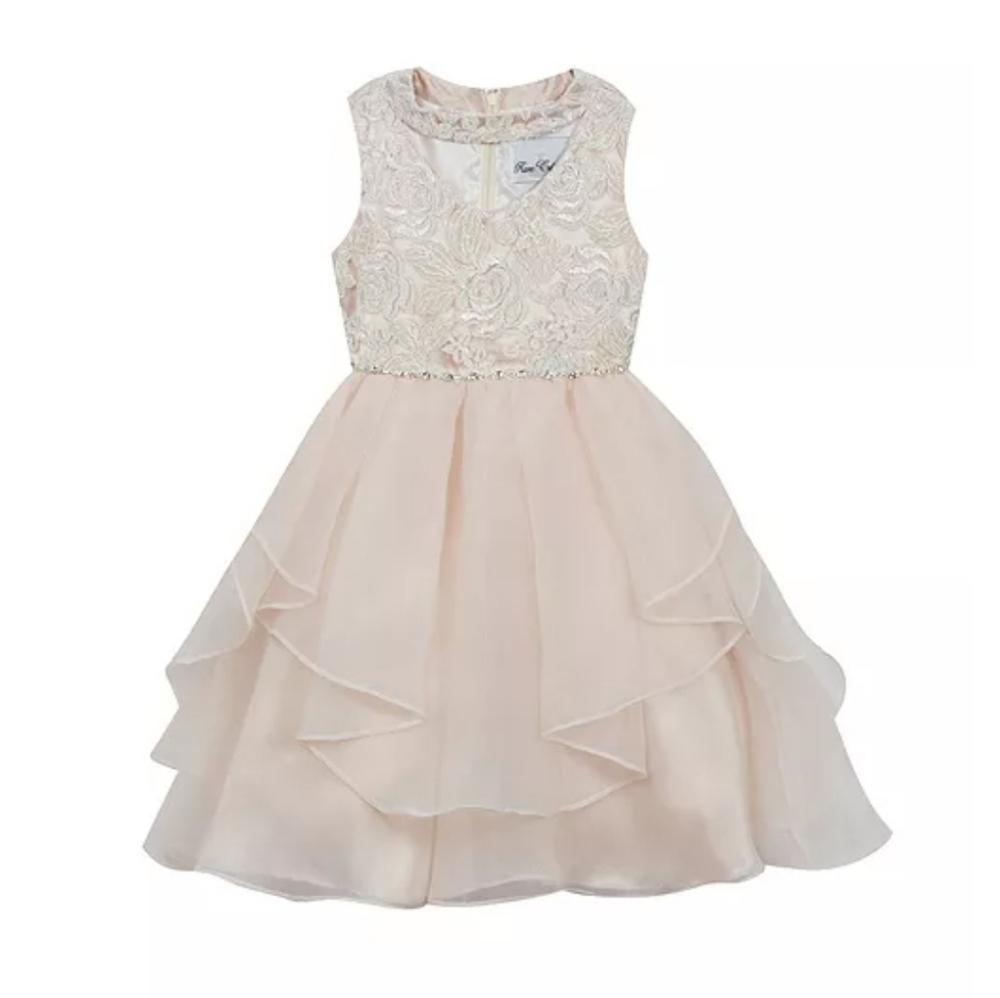 2 Rare Edition sequin Embroidered size 14 dress.